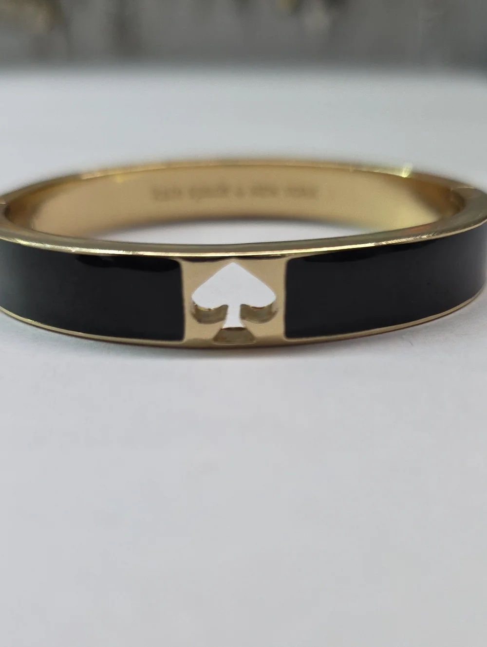 Kate Spade Hole Punch Spade Hinge Bangle